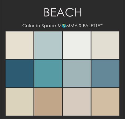 Beach Paint Colors, Beach Color, Paint Color Swatches, Paint Color Palettes, Paint Colors ...