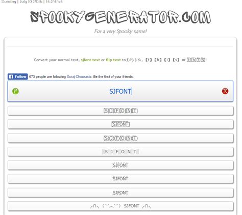 How to use Spooky Text Generator - SjFont