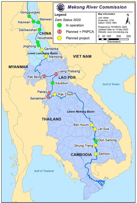 World Map Mekong River