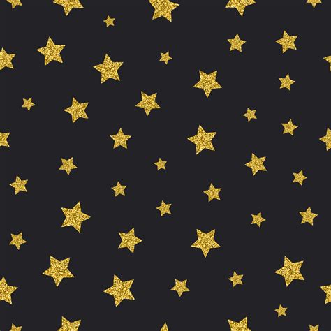 Black Background With Gold Stars - WoodsLima