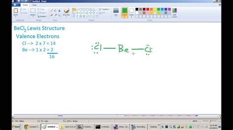 BeCl2 Lewis Structure & VSEPR Geometry - YouTube