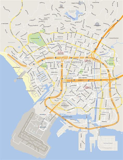 Gta 5 Los Santos Map