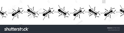 Vector Marching Ants Stock Vector (Royalty Free) 477817243 | Shutterstock