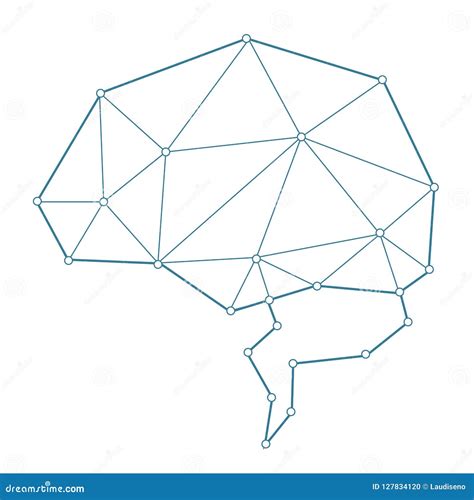 Abstract network ai brain stock vector. Illustration of system - 127834120