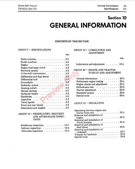 JOHN DEERE 820 TRACTOR MANUAL TM4212 - PDF FILE FORMAT – The Manuals Group