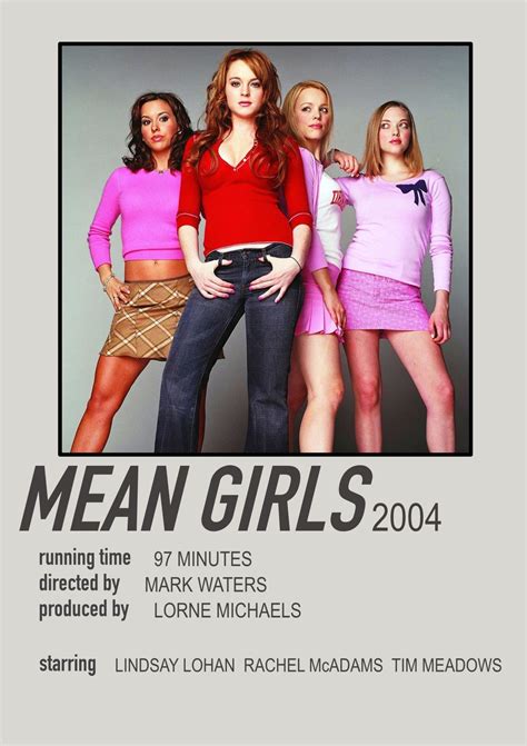 *Mean Girls* Polaroid Poster | Mean girls, Girl, Tim meadows