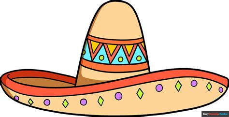 How to Draw a Sombrero - Really Easy Drawing Tutorial