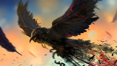 raven, bird, artist, art, digital art, hd, deviantart, HD Wallpaper ...