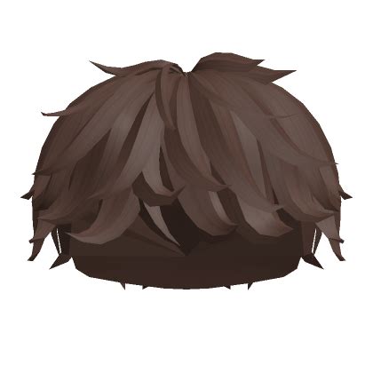 Brown Fluffy Messy Boy Hair | Roblox Item - Rolimon's