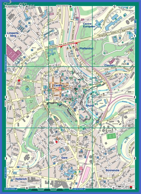 Map of LUXEMBOURG CITY - ToursMaps.com