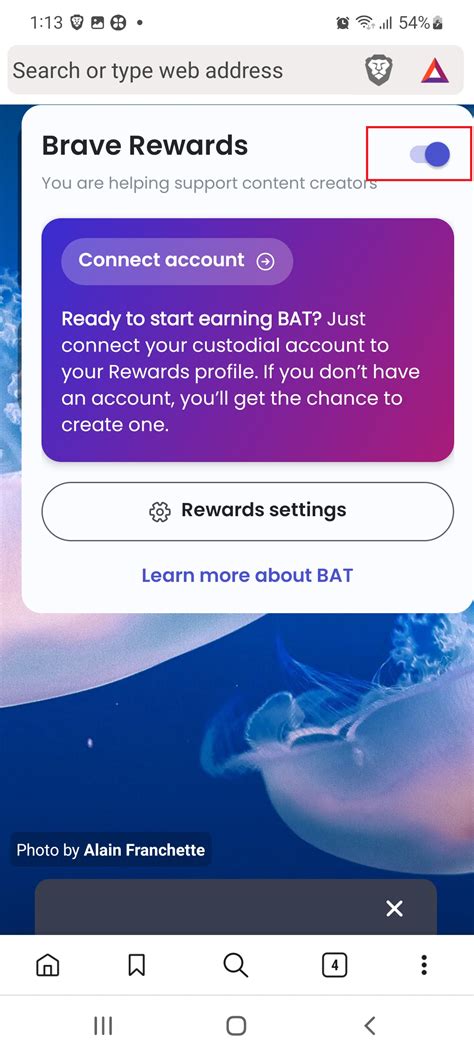 [Android] - Brave Rewards switch style/color is different in brave ...