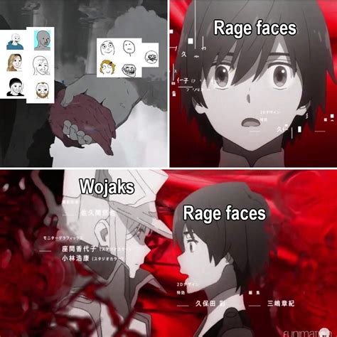 Rage comics are just different wojaks : r/Animemes