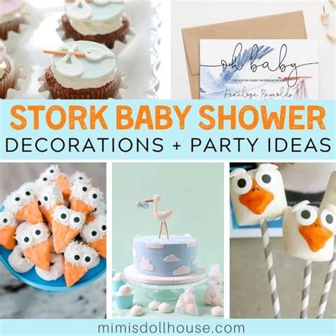 Clever + Classic Stork Baby Shower Ideas | Mimi's Dollhouse