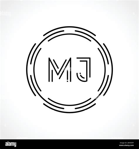 Initial MJ letter Logo Design vector Template. Abstract Letter MJ logo Design Stock Vector Image ...