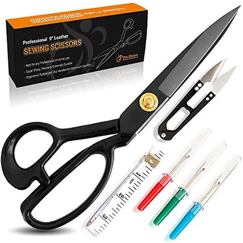 Best Sewing Scissors - Leather Craft Scissors - Comfortable Heavy Duty ...