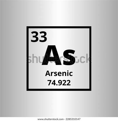 Arsenic Periodic Table Elements Vector Stock Vector (Royalty Free) 2285310147 | Shutterstock