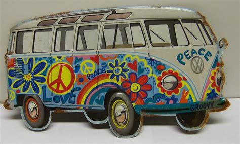 Buy OFFICIAL "VW" VOLKSWAGEN PEACE HIPPIE VAN METAL SIGN MAN CAVE GARAGE SHOP !!! in Dubuque ...