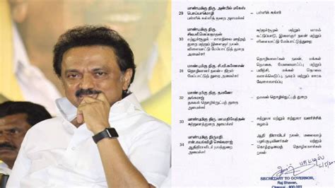 Full List Of Tamil Nadu Cabinet Ministers 2021 is Released