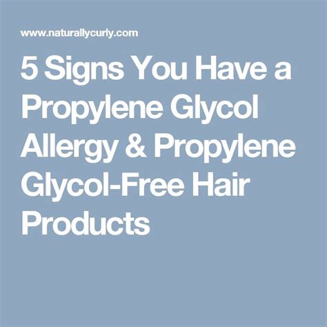 The Signs You Have a Propylene Glycol Allergy | Propylene glycol ...