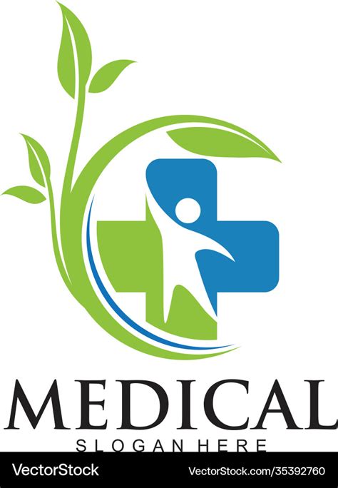 Medical pharmacy logo design template logo Vector Image