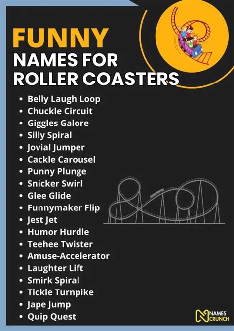 Funny Names for Roller Coasters [Clever Ideas] - Names Crunch