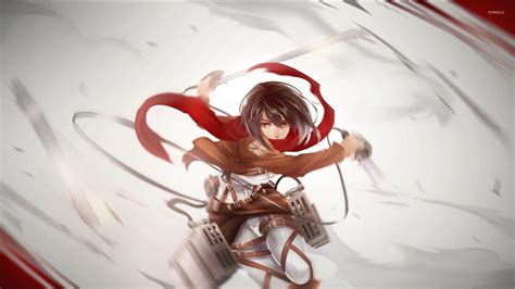 Mikasa Wallpaper Aesthetic Black - Dengan Santai