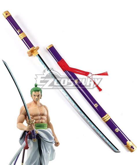 One Piece Roronoa Zoro Purple Enma Sword Cosplay Weapon Prop