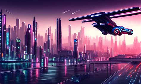 Futuristic city skyline. : r/nightcafe