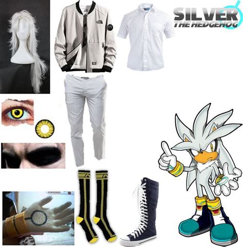 Silver the hedgehog Cosplay Clothing, Footwear and Accessories | Cosplay outfits, Sonic costume ...