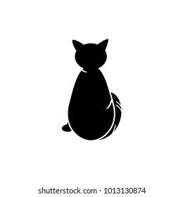 Black Cat Logo Vector Illustration Stock Vector (Royalty Free ...