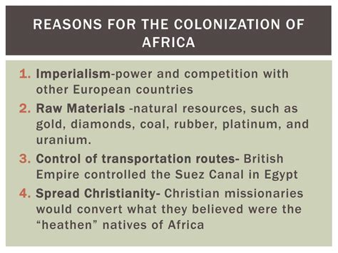 PPT - European Colonization of Africa PowerPoint Presentation, free download - ID:2263361