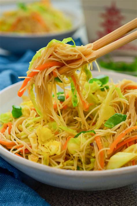 Rice Vermicelli Stir-Fry - Cilantro and Citronella