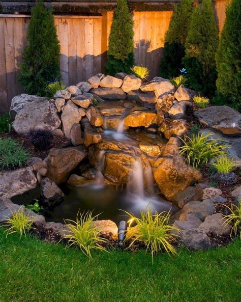 40+ Amazing Backyard Ponds And Water Garden Landscaping Ideas - Bathroom-002 | Waterfalls ...