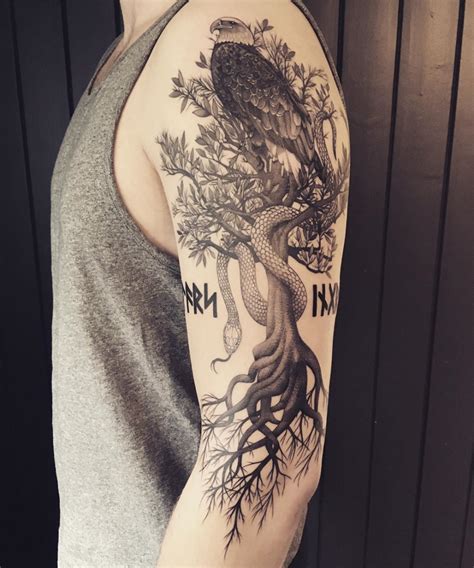 Top 50 Best Yggdrasil Tattoo Ideas [2022 Inspiration Guide] - Norse Mythology Tattoo Designs ...