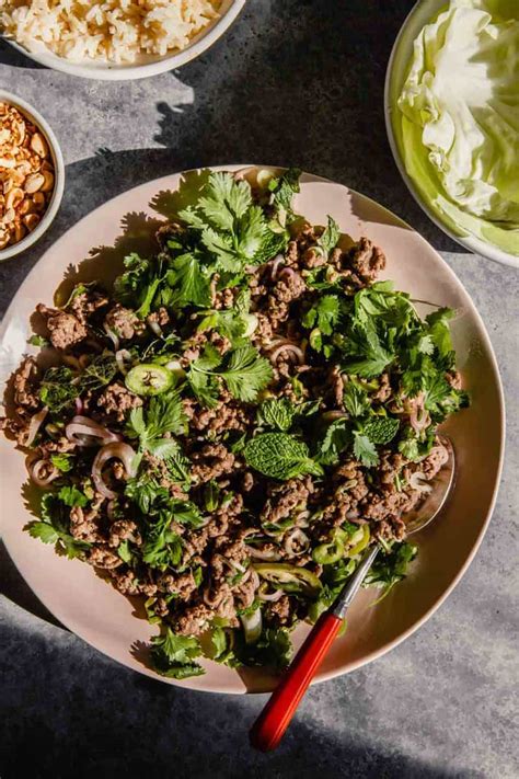 Herby Beef Larb Recipe with Lemongrass