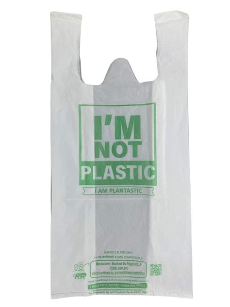 Biobags Greenwave, Polythene Free, 100% Biodegradable Compostable Carry Bags, Grocery Bags,16X20 ...