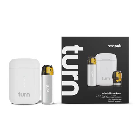 turn podpak kit // white Vape Battery - turndisposablevape.net