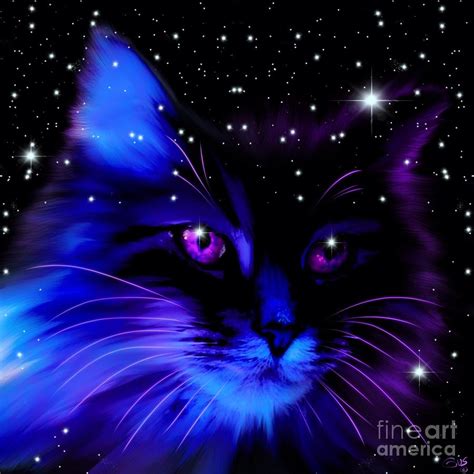 Star Cat Painting by Nick Gustafson