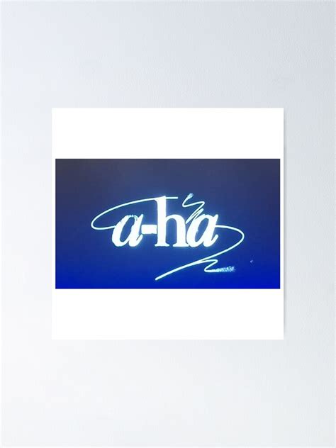 "aha band logo blue" Poster for Sale by tinwilliamson9 | Redbubble