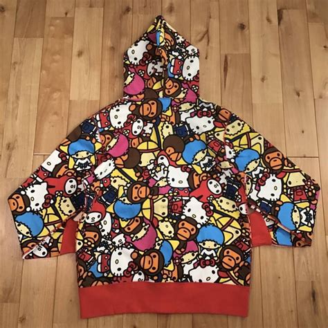 Bape BAPE × SANRIO Milo Kitty full zip hoodie a bathing ape | Grailed