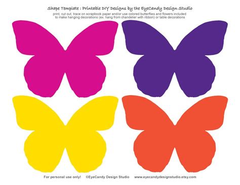 Items similar to Printable Butterfly & Flower Templates - Fairy Butterfly Party Collection ...