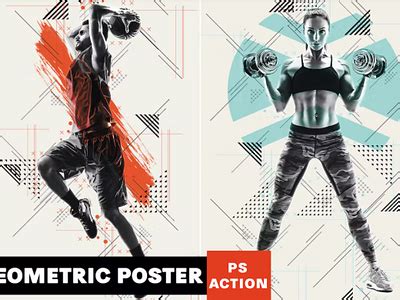 Geometric Poster Photoshop Action by Uliana Zhdanova on Dribbble