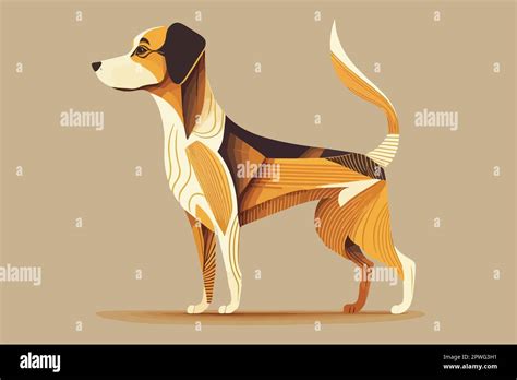 Dog folk art style vector illustration Stock Vector Image & Art - Alamy