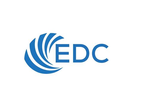 EDC letter logo design on white background. EDC creative circle letter logo concept. EDC letter ...