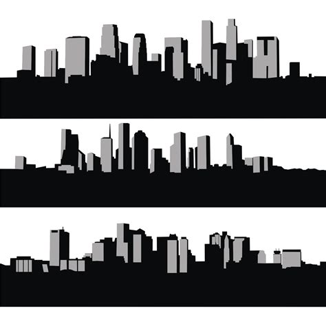 City Skyline Silhouette Clip Art - ClipArt Best