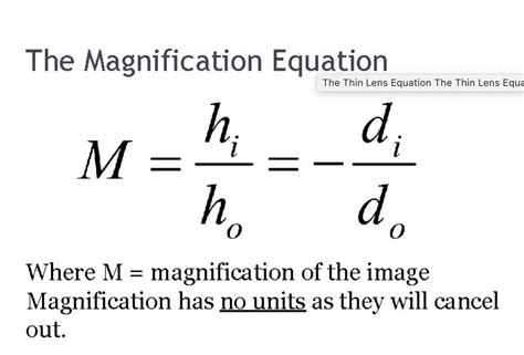 Solved 11-1 f + + -17 S S The Magnification Equation The | Chegg.com