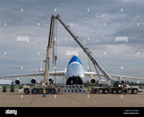 Antonov An-225 Mriya during loading session on the Pleso, Zagreb ...