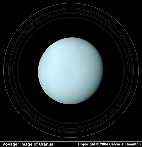 High Resolution Image of Uranus with its Rings