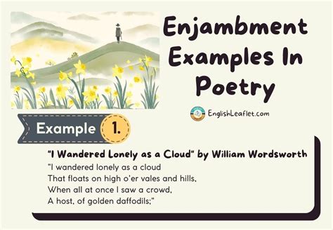 Enjambment Examples In Poetry - EnglishLeaflet