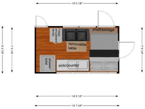 Shuttle Bus Conversion Floor Plans | Viewfloor.co